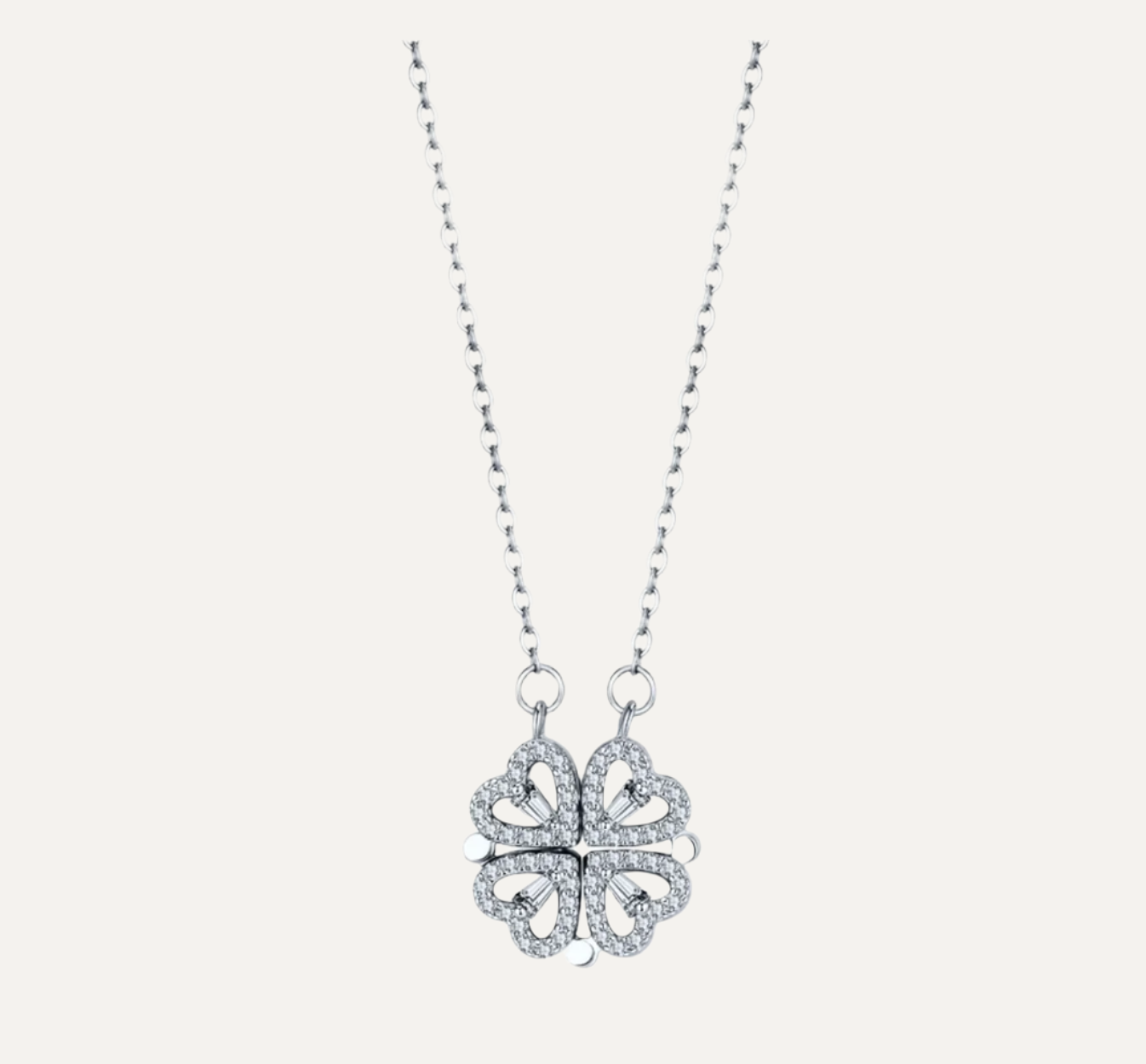 Aureile Clover Classics Diamond Foldable Necklace