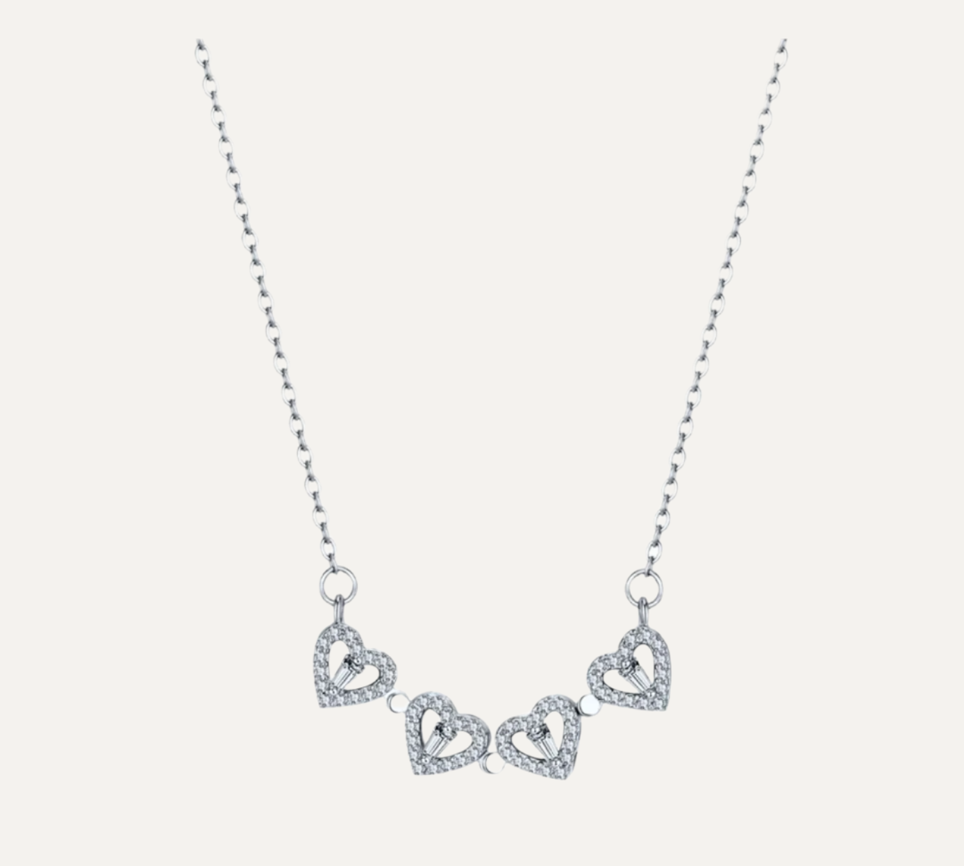 Aureile Clover Classics Diamond Foldable Necklace